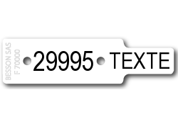 Numéro + texte / LAD