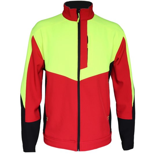 Veste de travail Softshell rouge Odon de Solidur