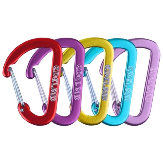Lot de 10 mousquetons accessoires Micro 0 de Edelrid