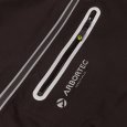 Fermeture de la veste imperméable BreatheDry noire de Arbortec