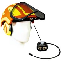 Disposition du kit de la lampe frontale Lupine pour casque protos