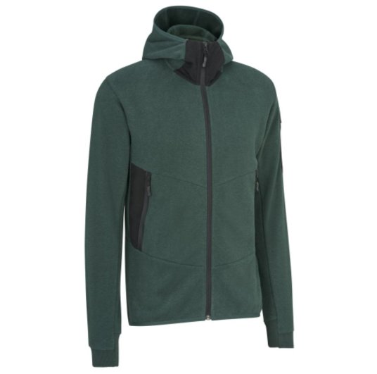 Veste polaire zipée verte de Pfanner