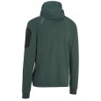 Dos de la veste polaire zipée verte de Pfanner