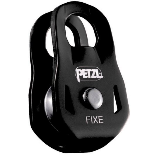 Poulie de mouflage noire compacte FIXE de Petzl