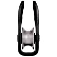 Roulement de la poulie de mouflage noire compacte FIXE de Petzl