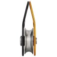 Côté de la poulie de secourisme & de mouflage Rescue M jaune de Petzl