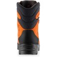 Arrière de la chaussure anti-coupure noires Delimber GTX RR Boa orange de Zambelan