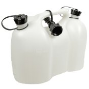 Jerrican double transparente (essence/huile)  6+3 litres de Oregon