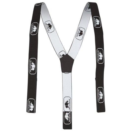 Bretelles à scratchs noire et blanche pour pantalon de Sip Protection