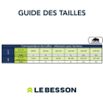 Correspondance tailles pantalon SIP PROTECTION Le-Besson