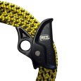 Zoom sur le bloqueur Micrograb pour longe d'élagage armée Microflip de Petzl