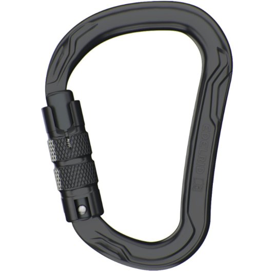 Mousqueton de sécurité HMS Big Bo Triple noir de Edelrid