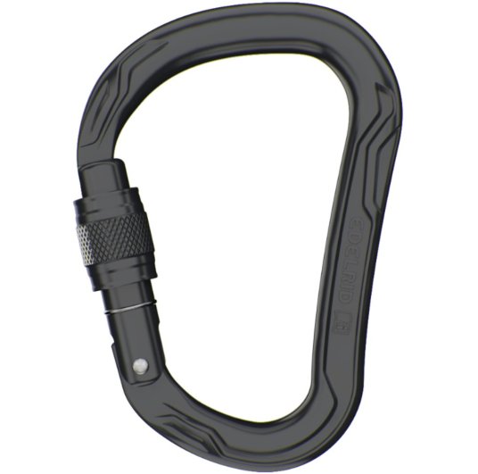 Mousqueton de travail Big Bo Screw noir de Edelrid