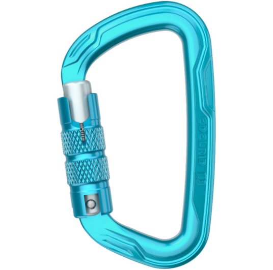 Mousqueton Taser Triple bleu pour travaux sur corde de EDELRID