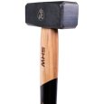 Côté de la massette de 1kg avec son manche en bois de frêne de 26cm SHW