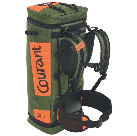 Sac pour le transport de matériel Cross Pro 2.0 kaki & orange de Courant