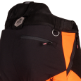 Guêtre du pantalon de protection anticoupure de classe 1 Protect Pro orange & noir de Oregon