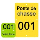 Jeton & plaque d'identification de Le Besson pour propriétaire forestiers, chasseurs, apiculteurs