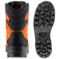 Côté gauche de la chaussure anti-coupure noires Delimber GTX RR Boa orange de Zambelan