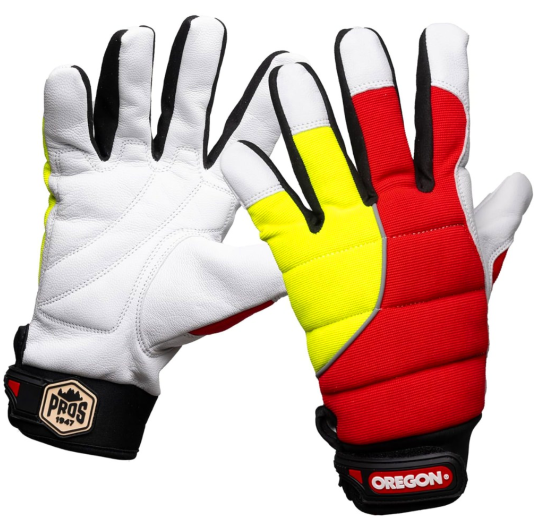 Gants de protection anticoupure rouge & jaune Protect Pro de Oregon