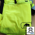 Droite des jambières de protection anticoupure Roadrunner Flash jaune de SIP PROTECTION
